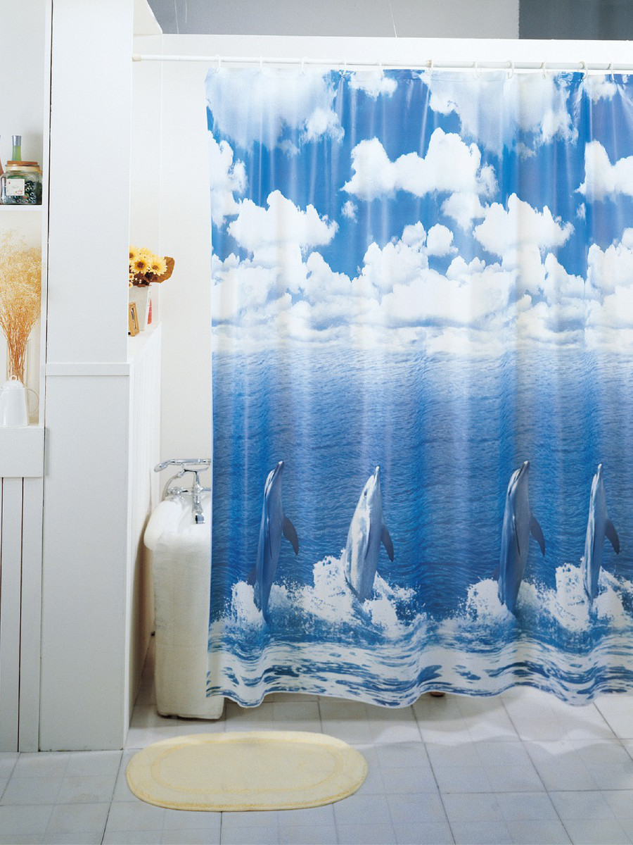 Шторы 551 для ванн ПВХ 180х180см