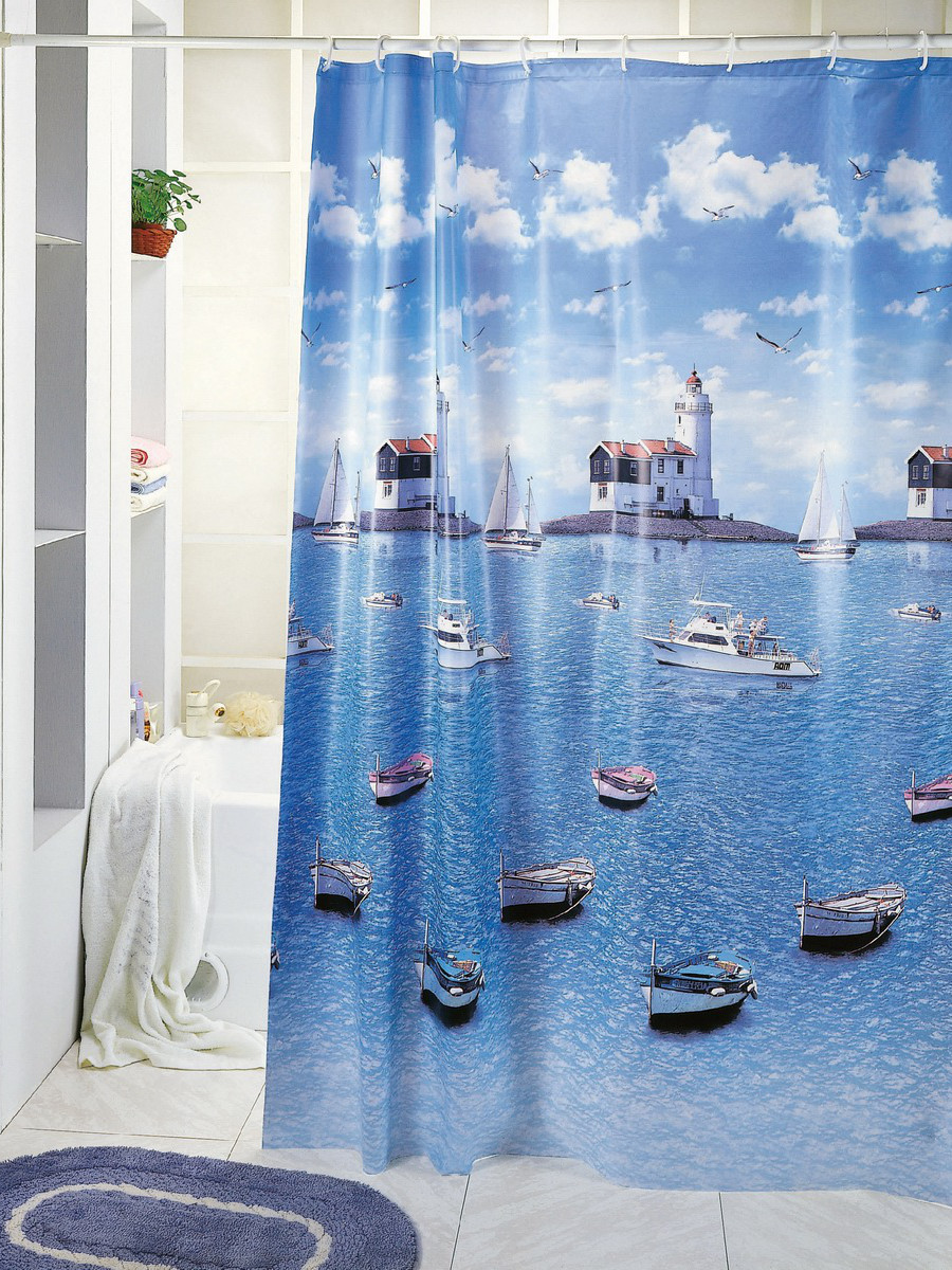 Шторы 923 для ванн ПВХ 180х180см